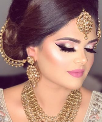 Winged eyeliner - gujarati bridal makeup