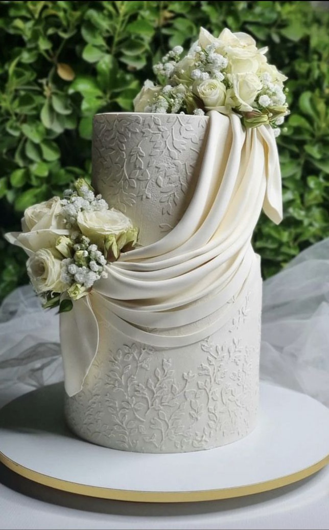 Silver Fondant Cake