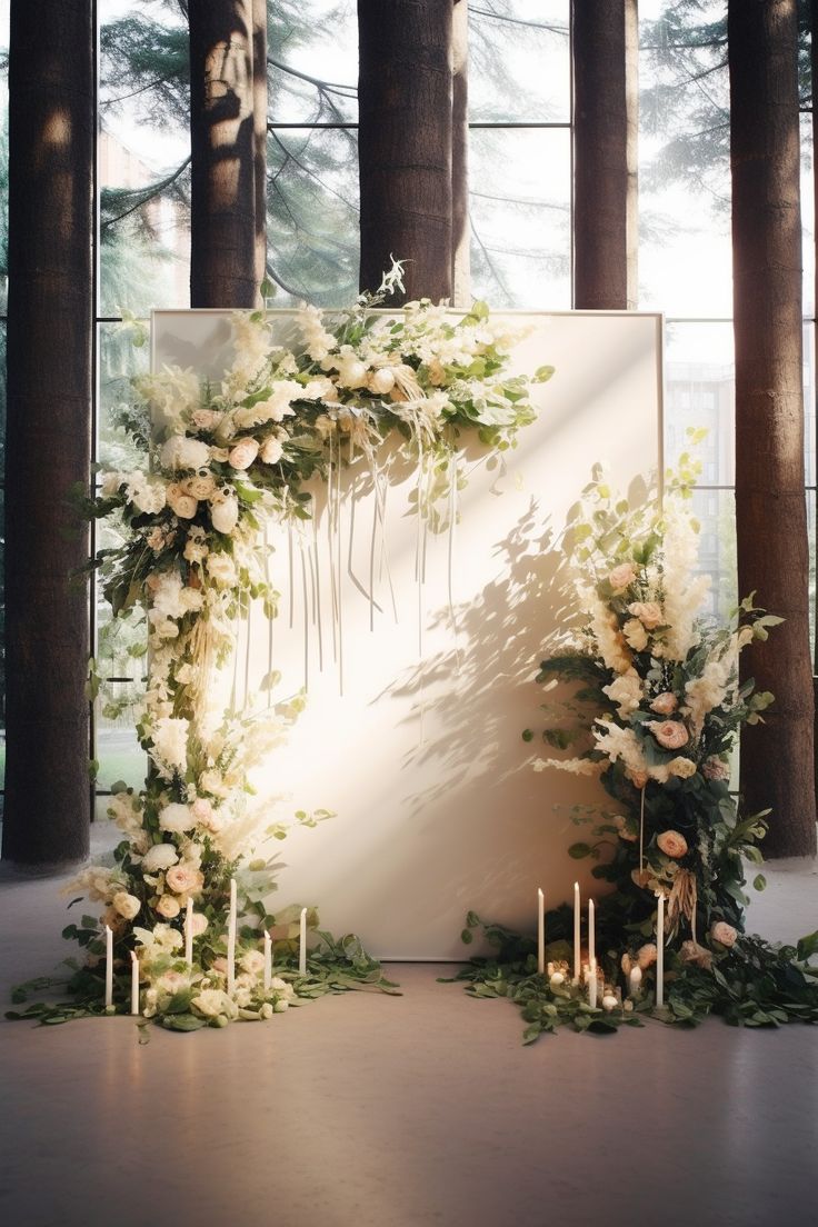 Simple Backdrop for Wedding
