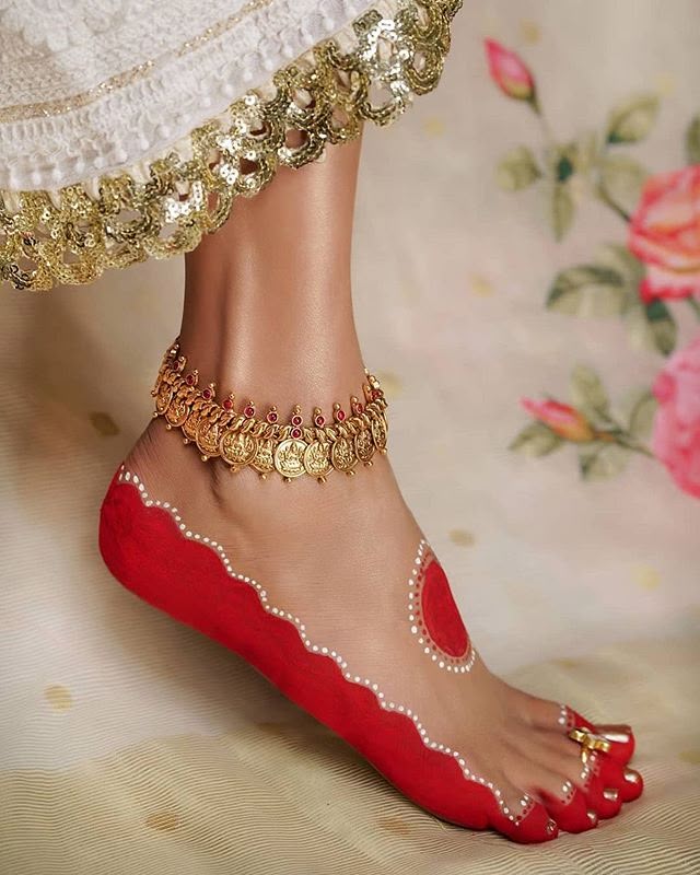 South Indian Bridal Jewellery_Anklets