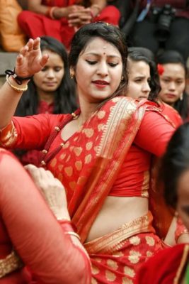 traditional attire - teej celebration