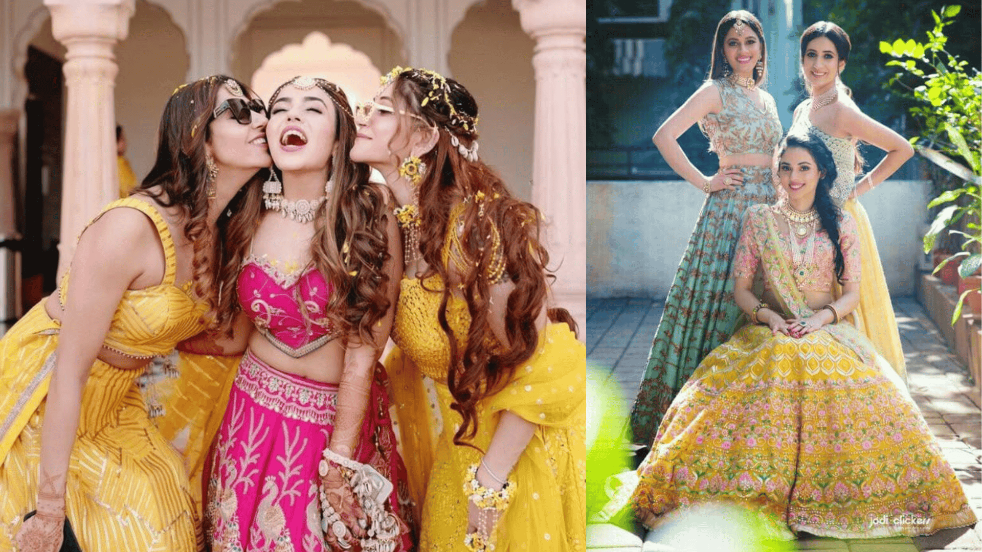 outfits coordinated with the bride