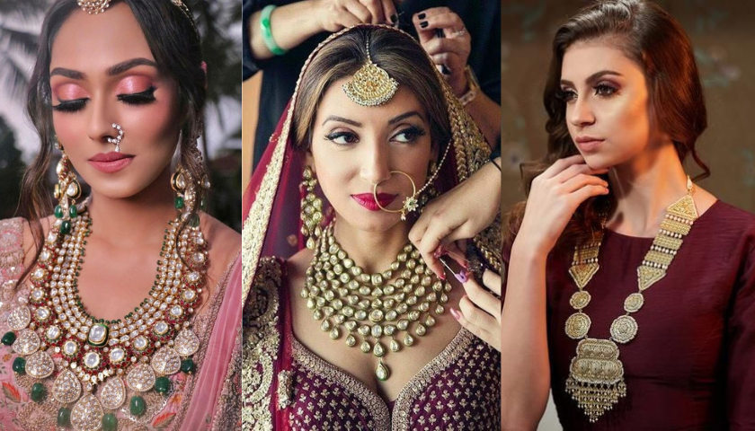 wedding gold necklace designs