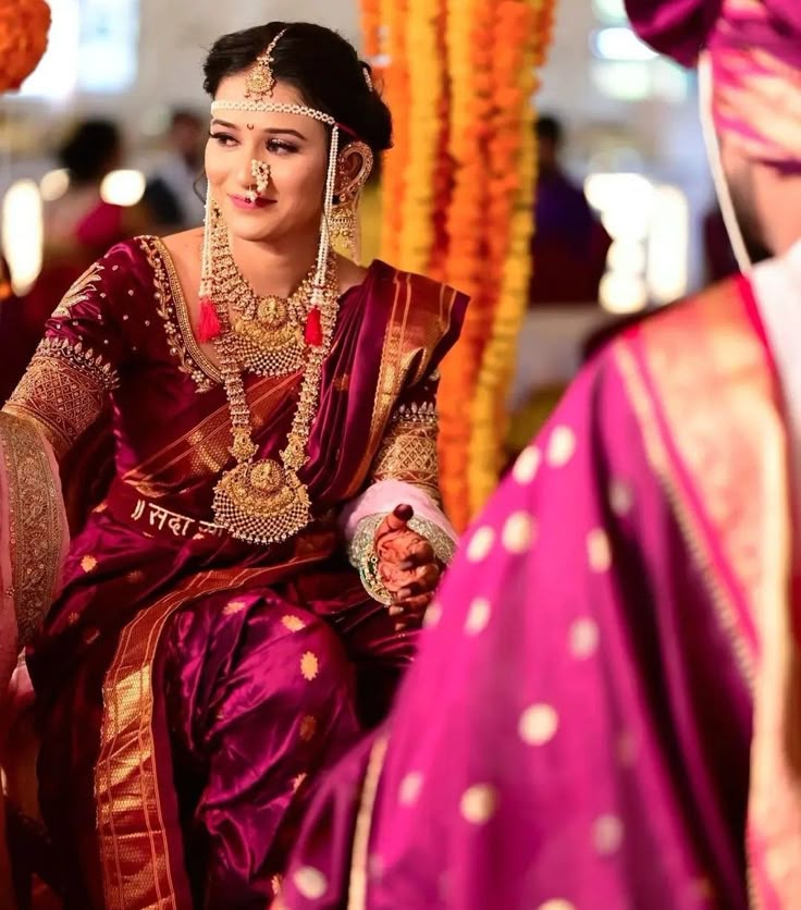 Wedding Nauvari Saree