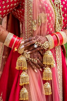 Indian Bridal Jewellery Kalire Punjabi wedding jewellery close up