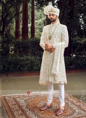 Anarkali jacket sherwani - punjabi wedding dress