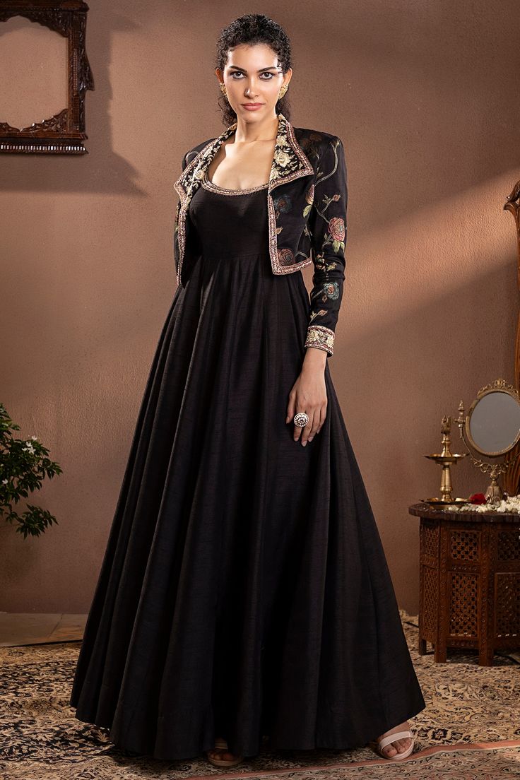 Anarkali with jacket