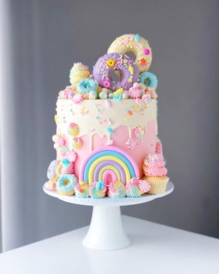 candyland themed birthday party cake