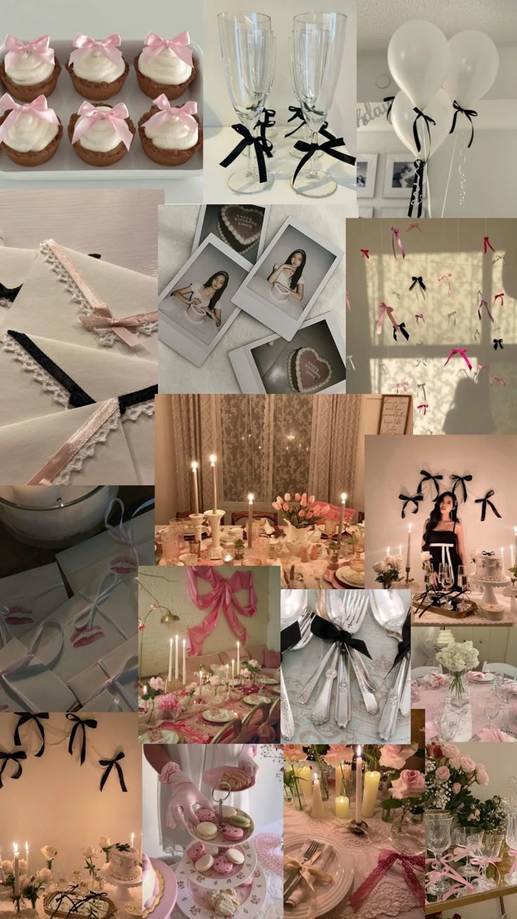 Coquette Core Birthday decoration