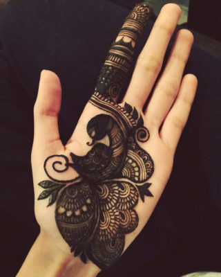 dark mehendi design - arabic mehendi design