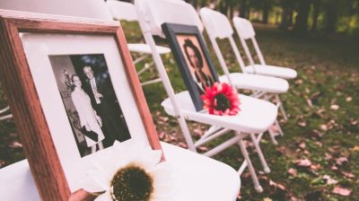 photo display - deceased loved ones at your wedding