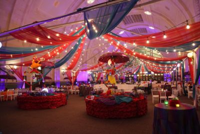 decor venue - carnival themed corporate party