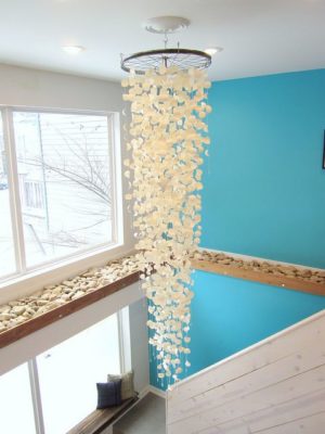 diy paper chandelier