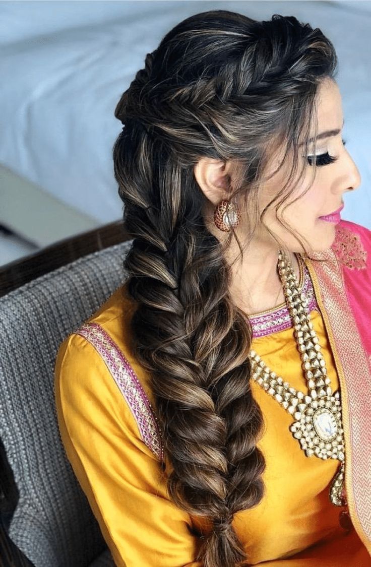 double-braided hairstyle