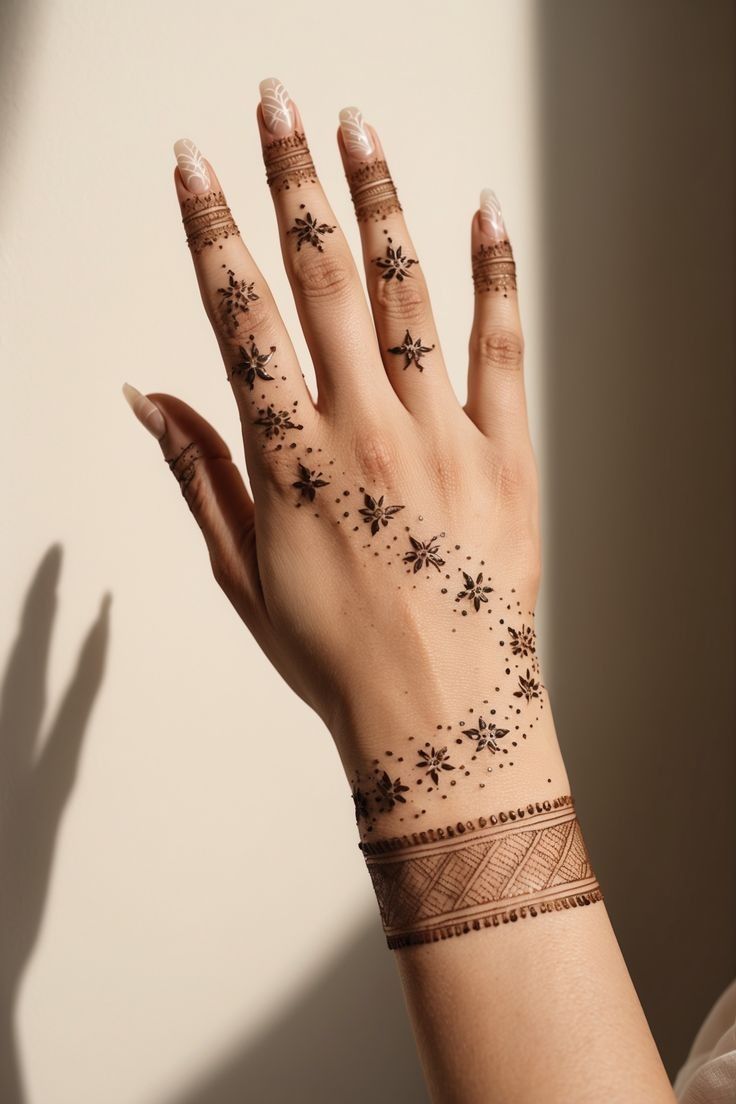 Dot & Line Art Mehendi
