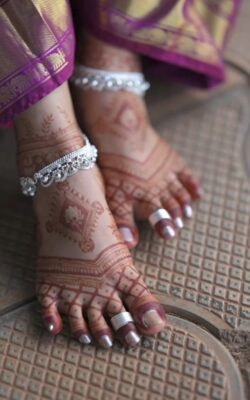 Indian Bridal Jewellery Jodavi toe rings traditional Maharashtra style