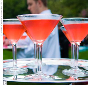 coral cocktails - Coral themed wedding