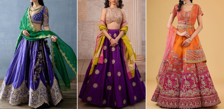 Color Contrast Outfit Ideas for Indian Brides