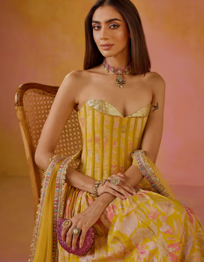 fusion wedding lehenga 
