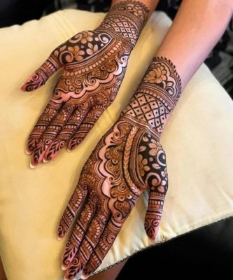 geometric symmetry - arabic mehendi design