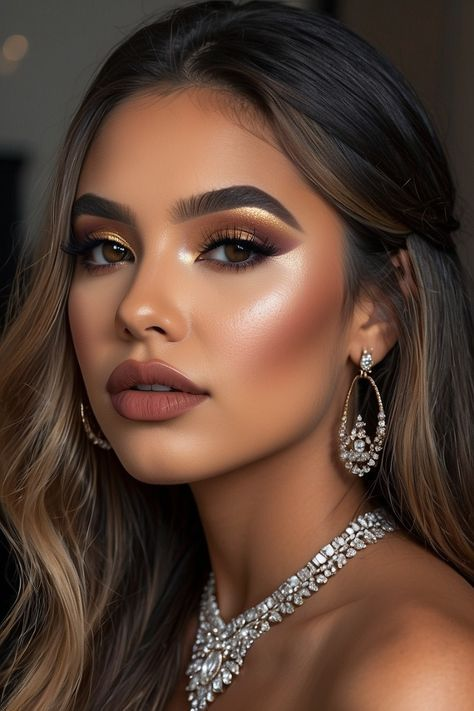 city wedding makeup look 
