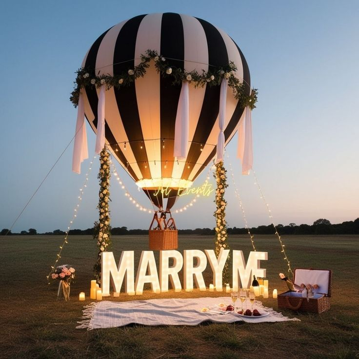 Hot Air Balloon proposal - best places to propose 