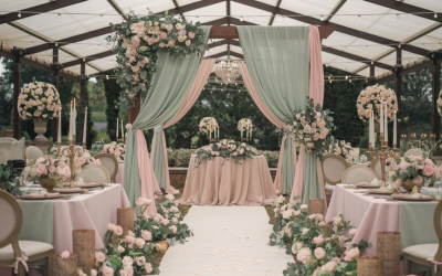 Dusty Rose & Sage Green wedding decor