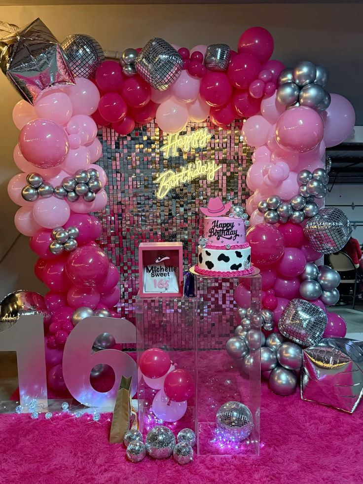 Disco Cowgirl Theme decoration 