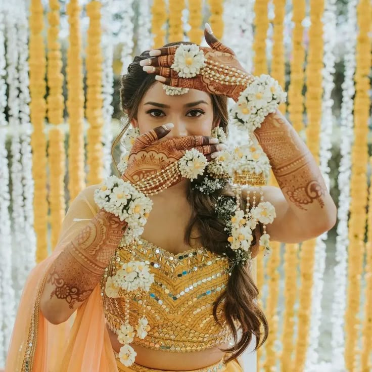 floral bridal jewellery