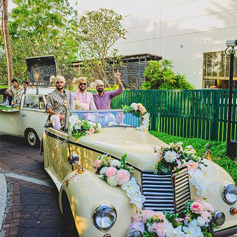 vintage car entry ideas 