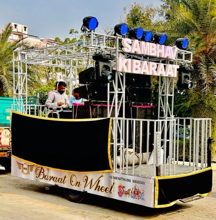 live band or dj truck groom entry ideas 