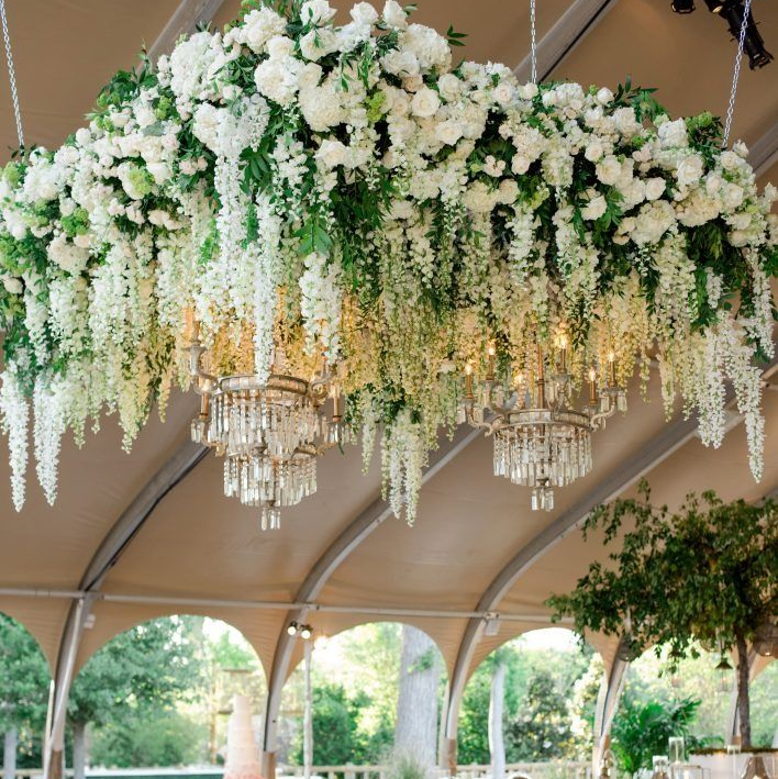 Hanging Floral Clouds ceiling deocr ideas 