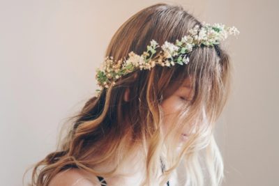 bridal hair accessories - floral headband