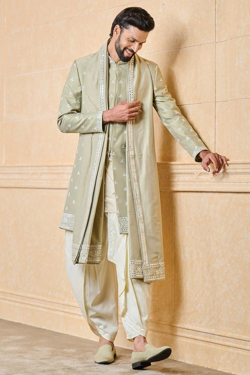 Pastel Sherwani for men 