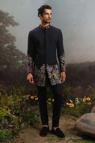 Printed Bandhgala Jacket for men 