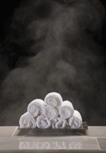 hot towel face steaming