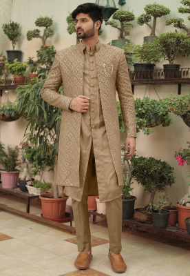 groom outfits featuring bandhgala style jacket