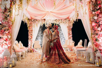Luxury wedding mandap decor created by wedding event management companies in India