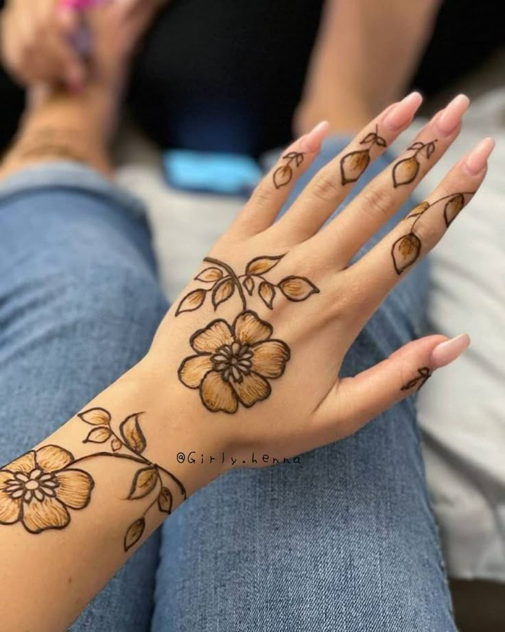 Line Art with Floral