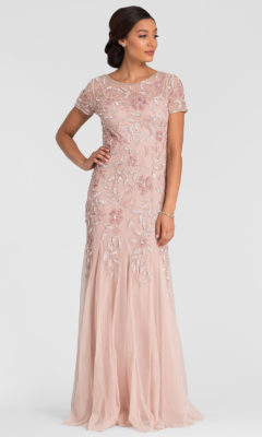 lace sheath gown