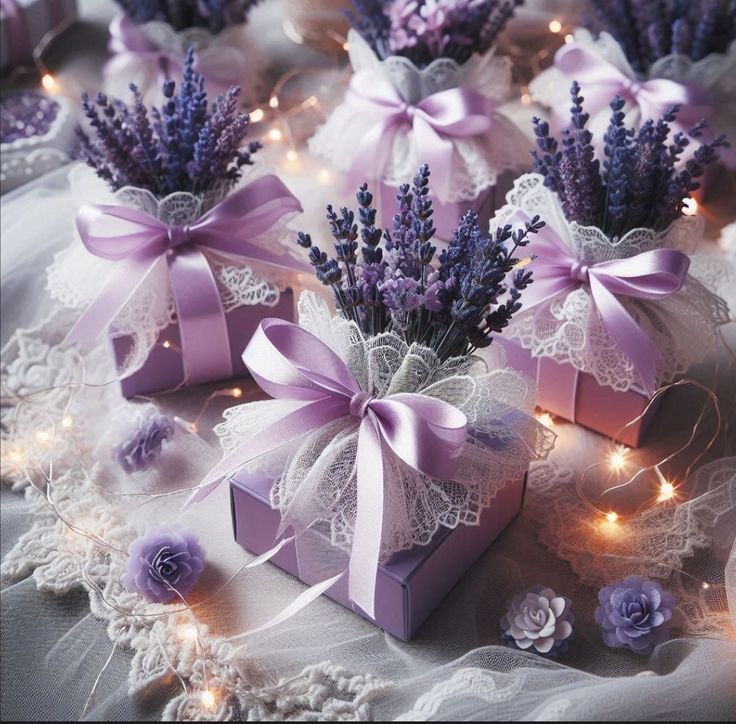 lavender haldi theme_lavender themed return gifts