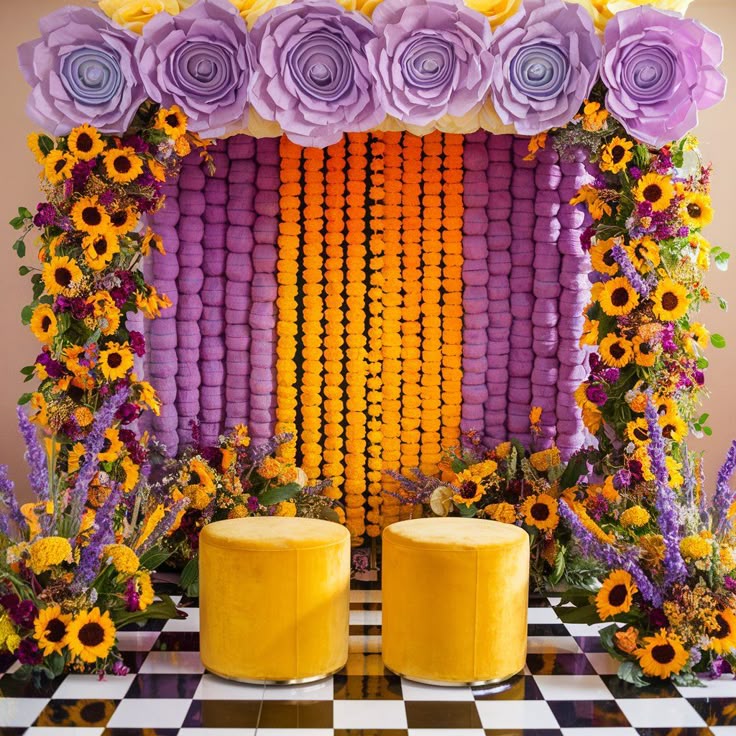 lavender haldi theme_wedding theme
