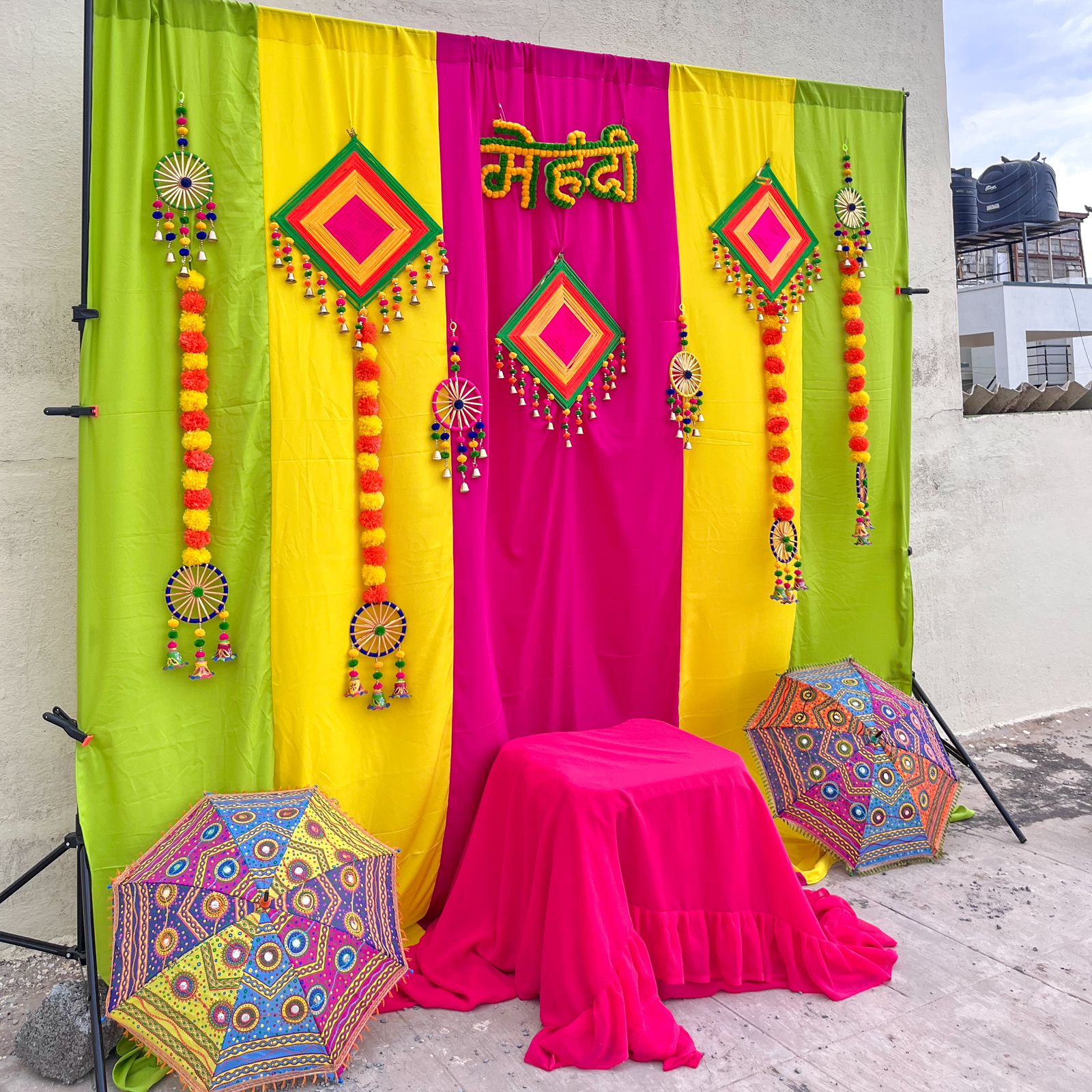 mehndi setup