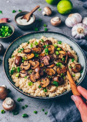 mushroom risotto