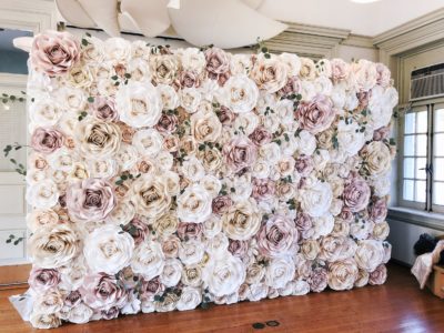 paper flower wall