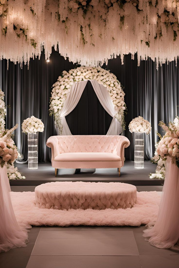 reception stage decor
