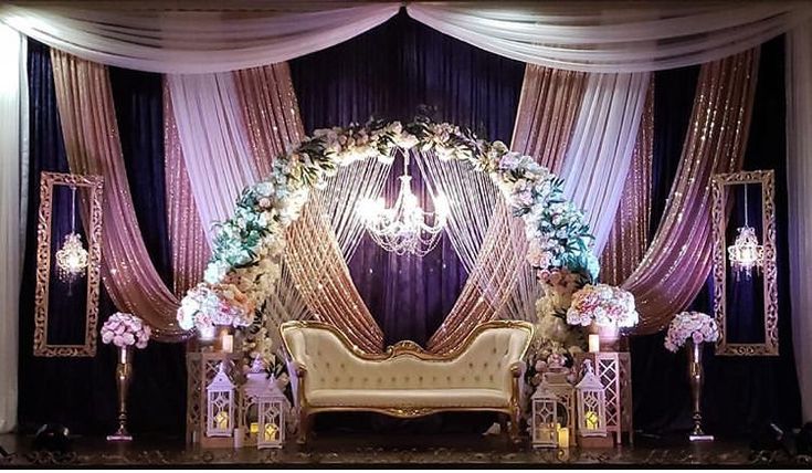 reception stage decor_lighting