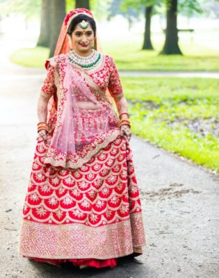 punjabi wedding dress - sequin embellished