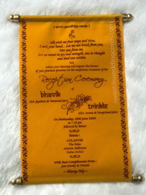 Scroll Invitation - Punjabi Wedding Invitation