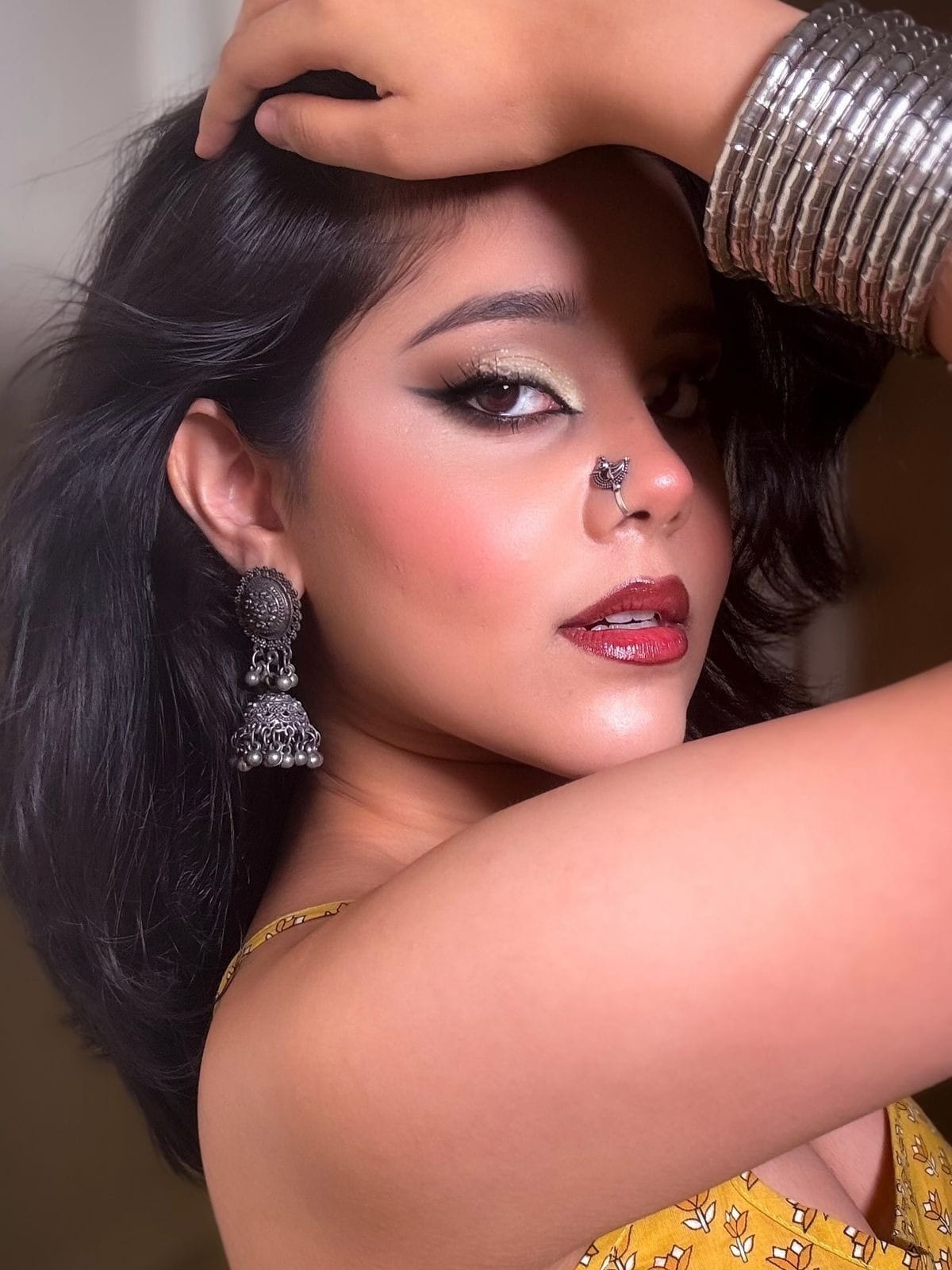 Shimmery Eyes look for navratri